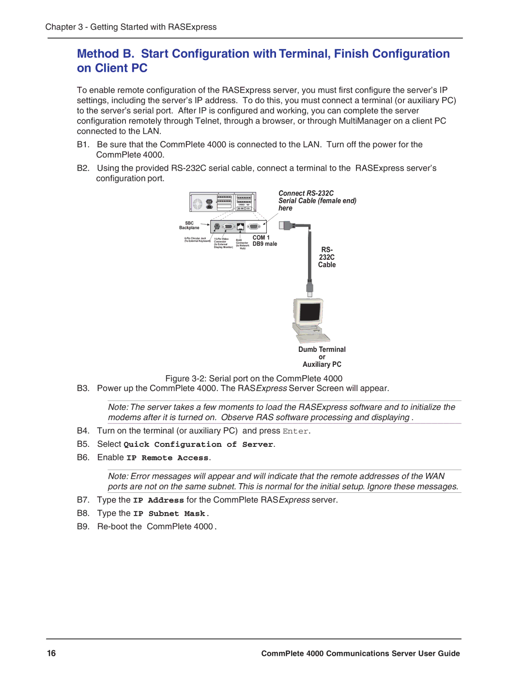 Multi-Tech Systems Hub manual B8. Type the IP Subnet Mask 