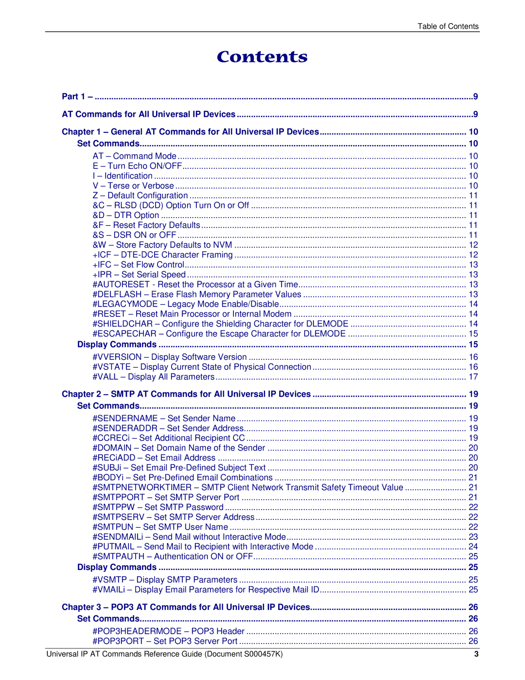 Multi-Tech Systems iCell GPRS (MTSMC-G2-IP manual Contents 