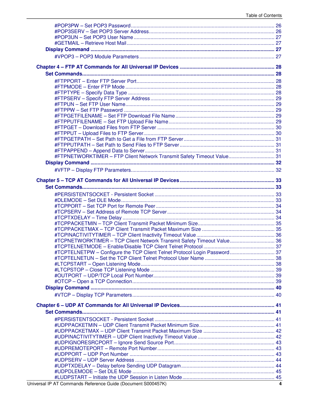 Multi-Tech Systems iCell GPRS (MTSMC-G2-IP manual Display Command 