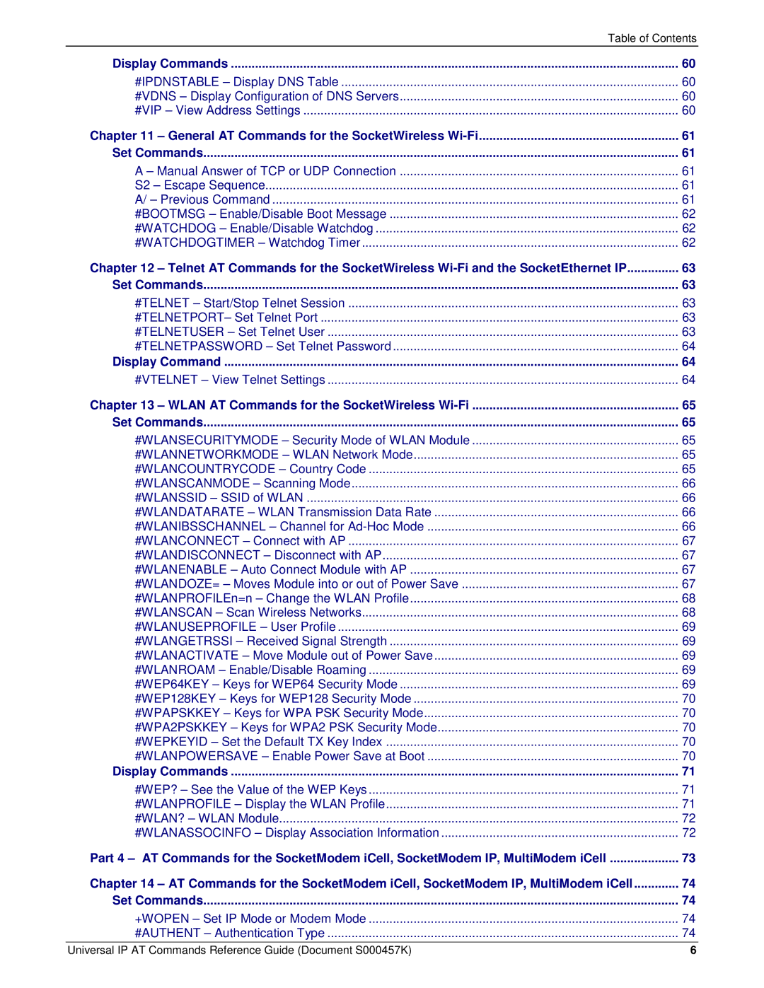 Multi-Tech Systems iCell GPRS (MTSMC-G2-IP manual #VTELNET View Telnet Settings 