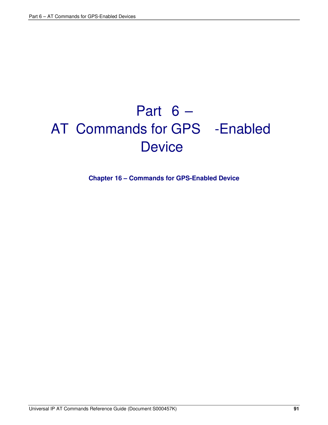 Multi-Tech Systems iCell GPRS (MTSMC-G2-IP manual Part AT Commands for GPS-Enabled Device 