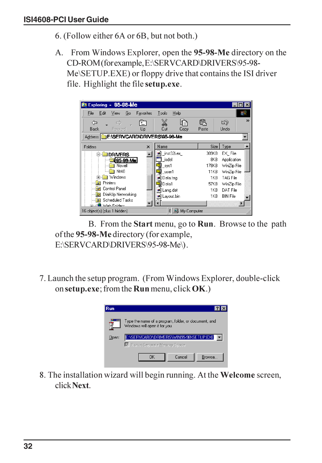 Multi-Tech Systems manual ISI4608-PCI User Guide 