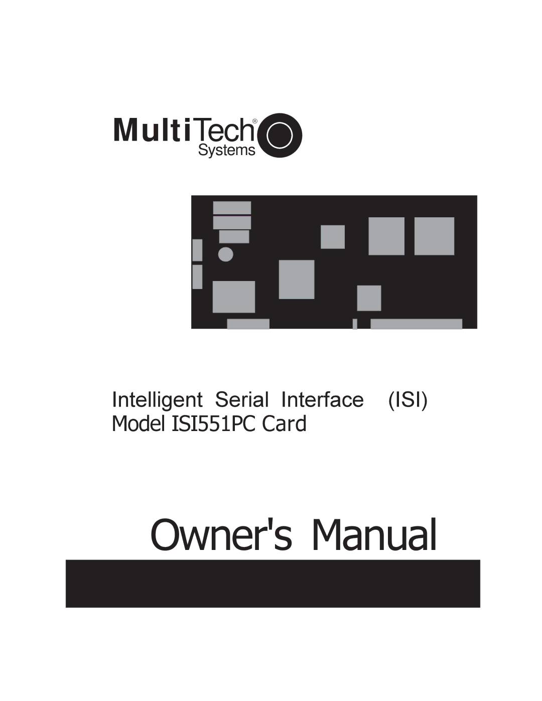 Multi-Tech Systems ISI551PC owner manual MultiTechâ 