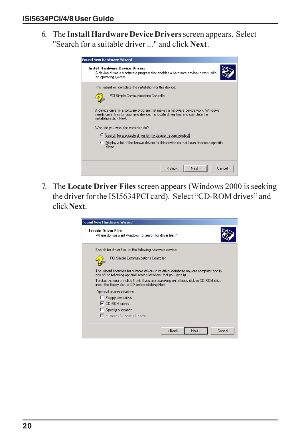 Multi-Tech Systems manual ISI5634PCI/4/8 User Guide 