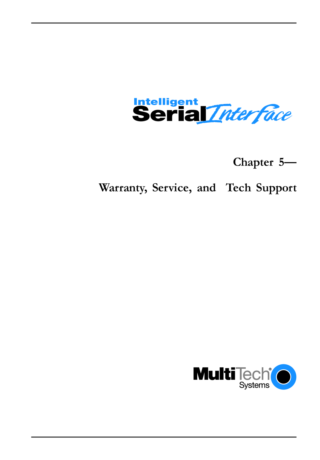 Multi-Tech Systems ISI5634PCI/4/8 manual Warranty, Service, and Tech Support, Chapter 