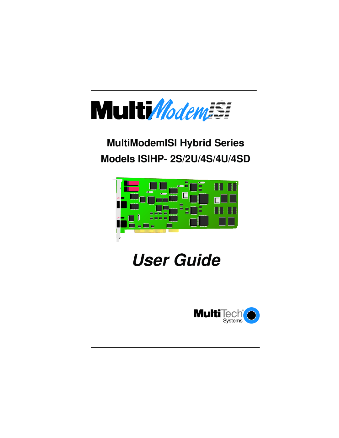 Multi-Tech Systems ISIHP-4U, ISIHP-4SD manual User Guide 