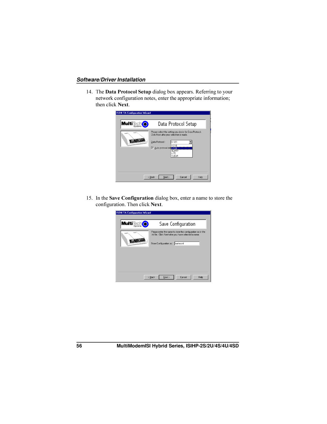 Multi-Tech Systems ISIHP-4SD, ISIHP-4U manual Software/Driver Installation 