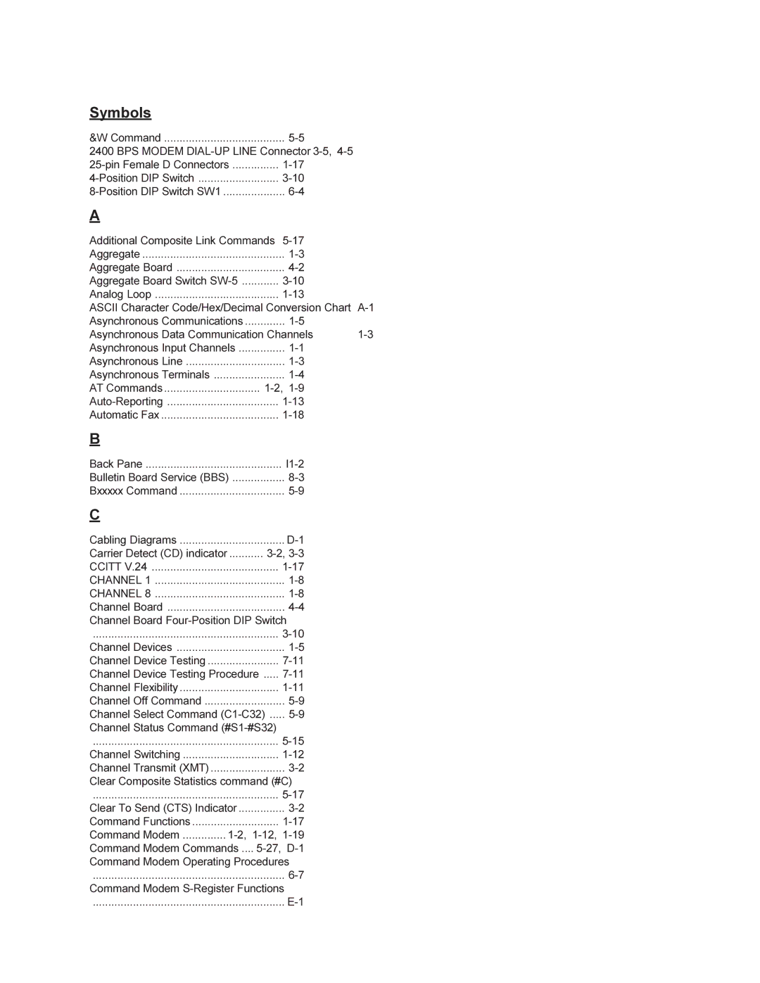 Multi-Tech Systems MMV1600 owner manual Symbols 