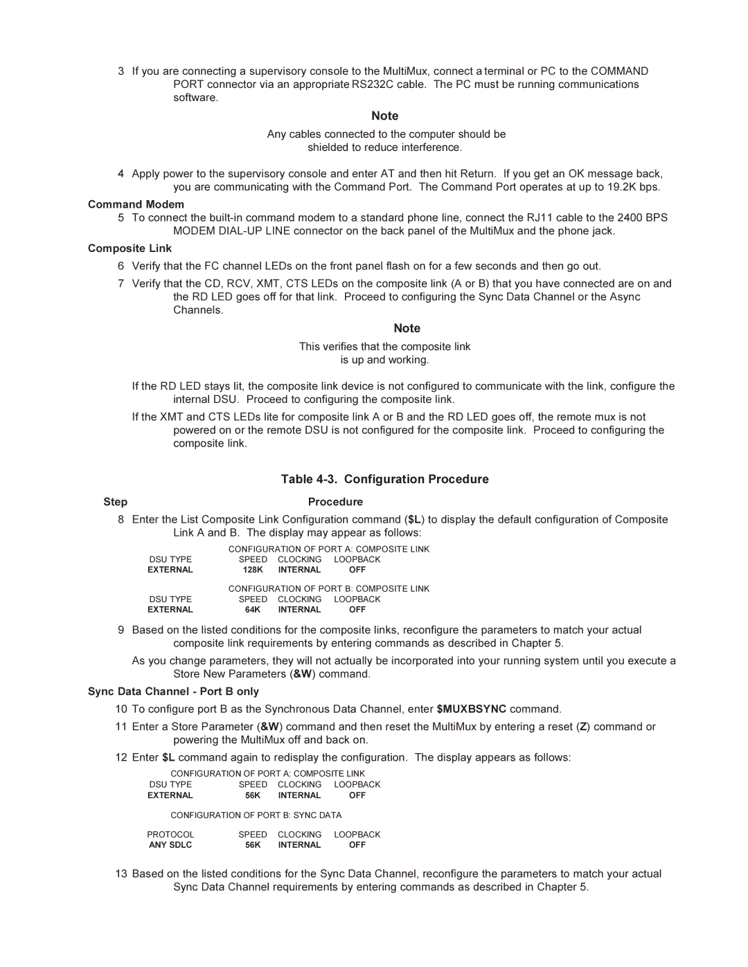 Multi-Tech Systems MMV1600 owner manual Command Modem, Composite Link 