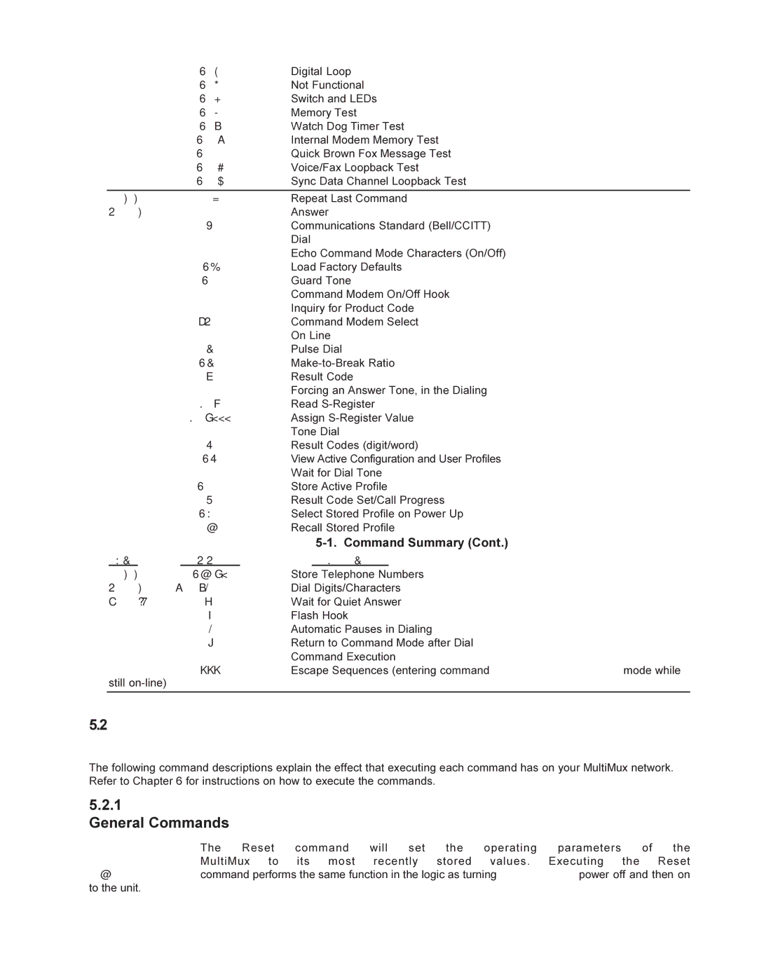 Multi-Tech Systems MMV1600 owner manual CommandDescription, General Commands, #Ma 