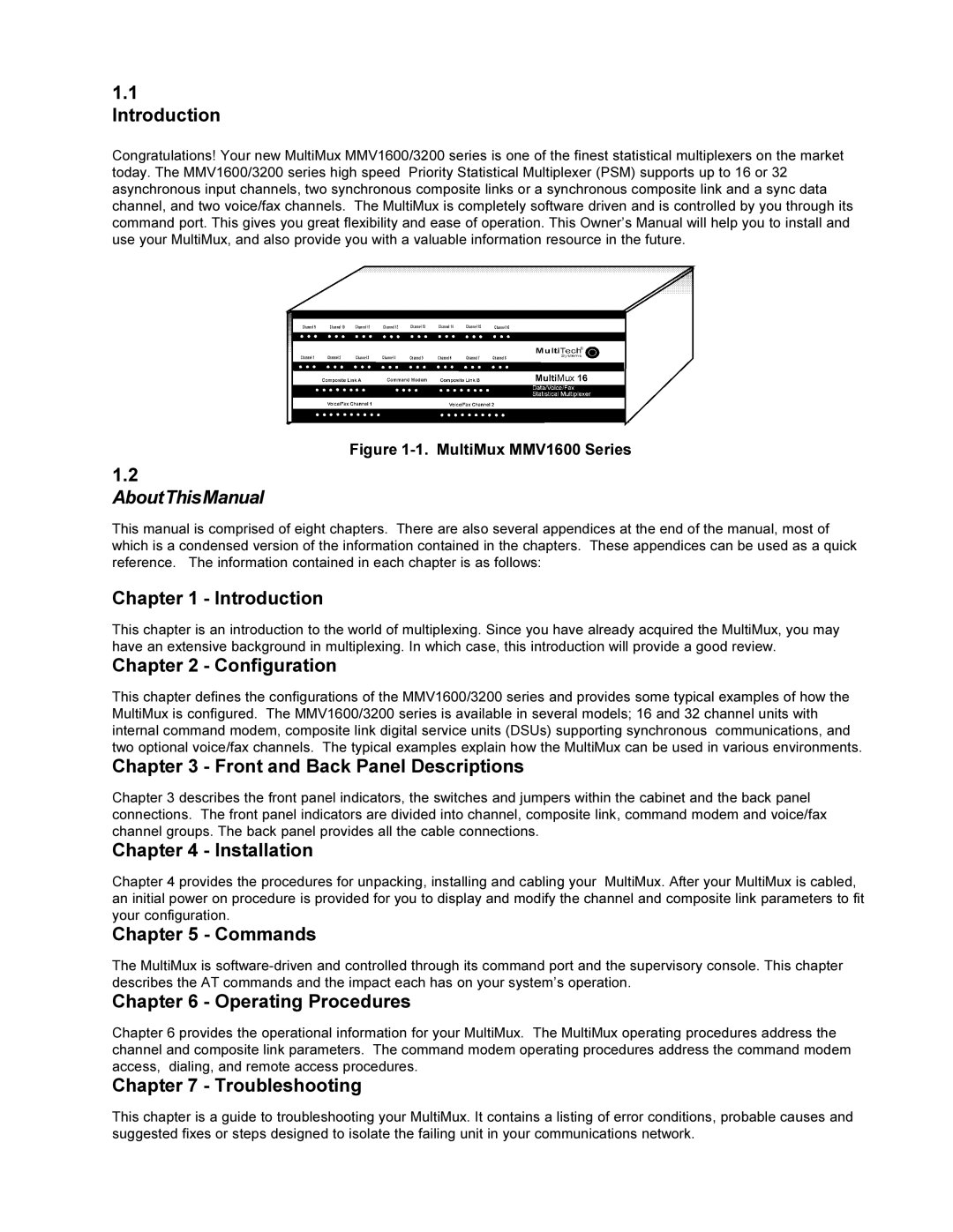 Multi-Tech Systems MMV1600 owner manual AboutThisManual 