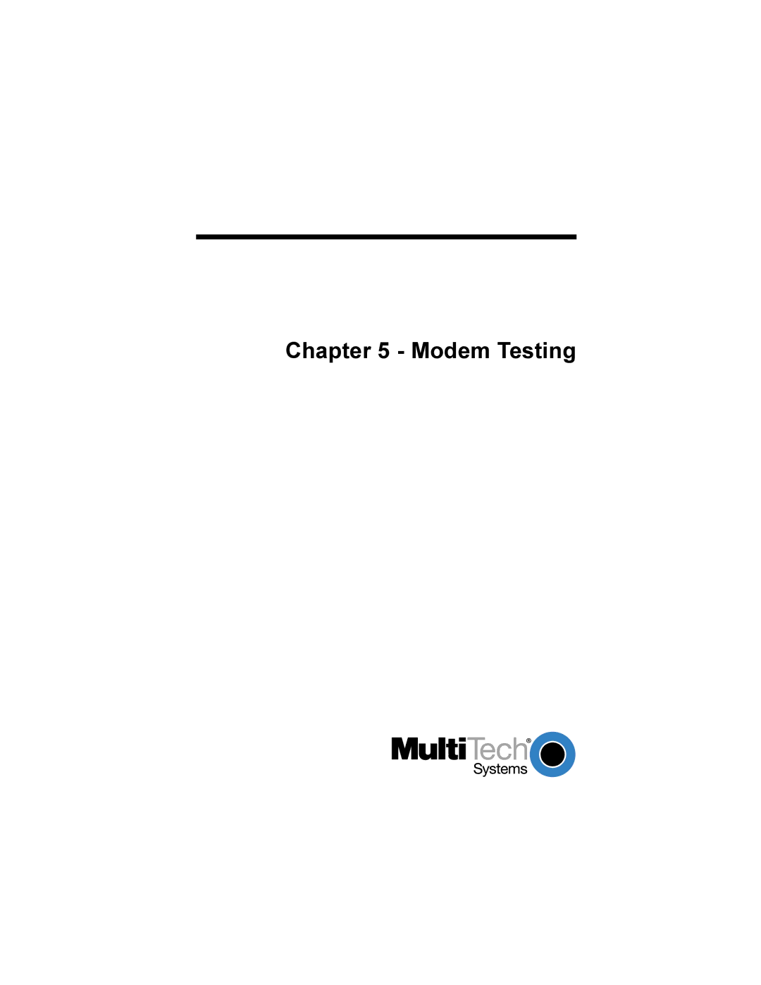 Multi-Tech Systems MT2834BLR, MT2834BR manual Modem Testing 