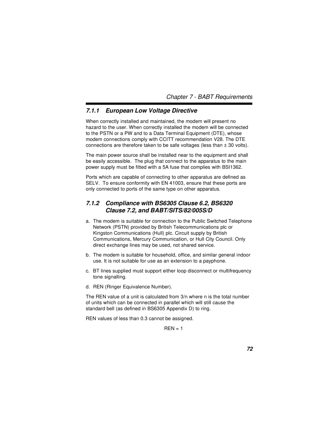 Multi-Tech Systems MT2834BLR, MT2834BR manual European Low Voltage Directive 