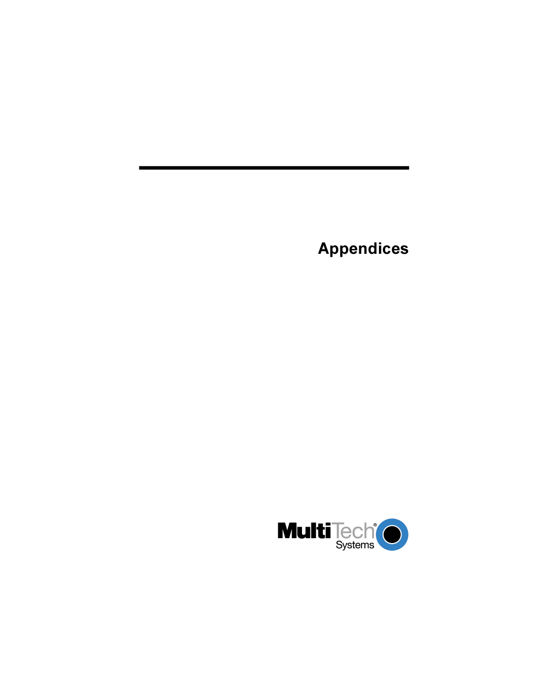 Multi-Tech Systems MT2834BR, MT2834BLR manual Appendices 