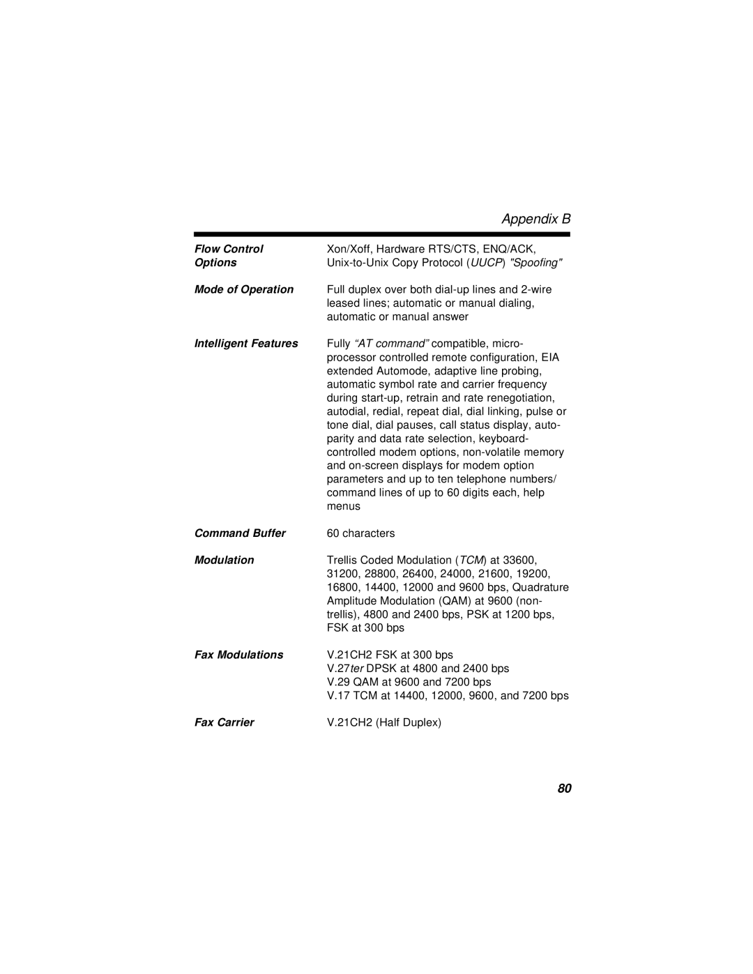 Multi-Tech Systems MT2834BLR, MT2834BR manual Flow Control 