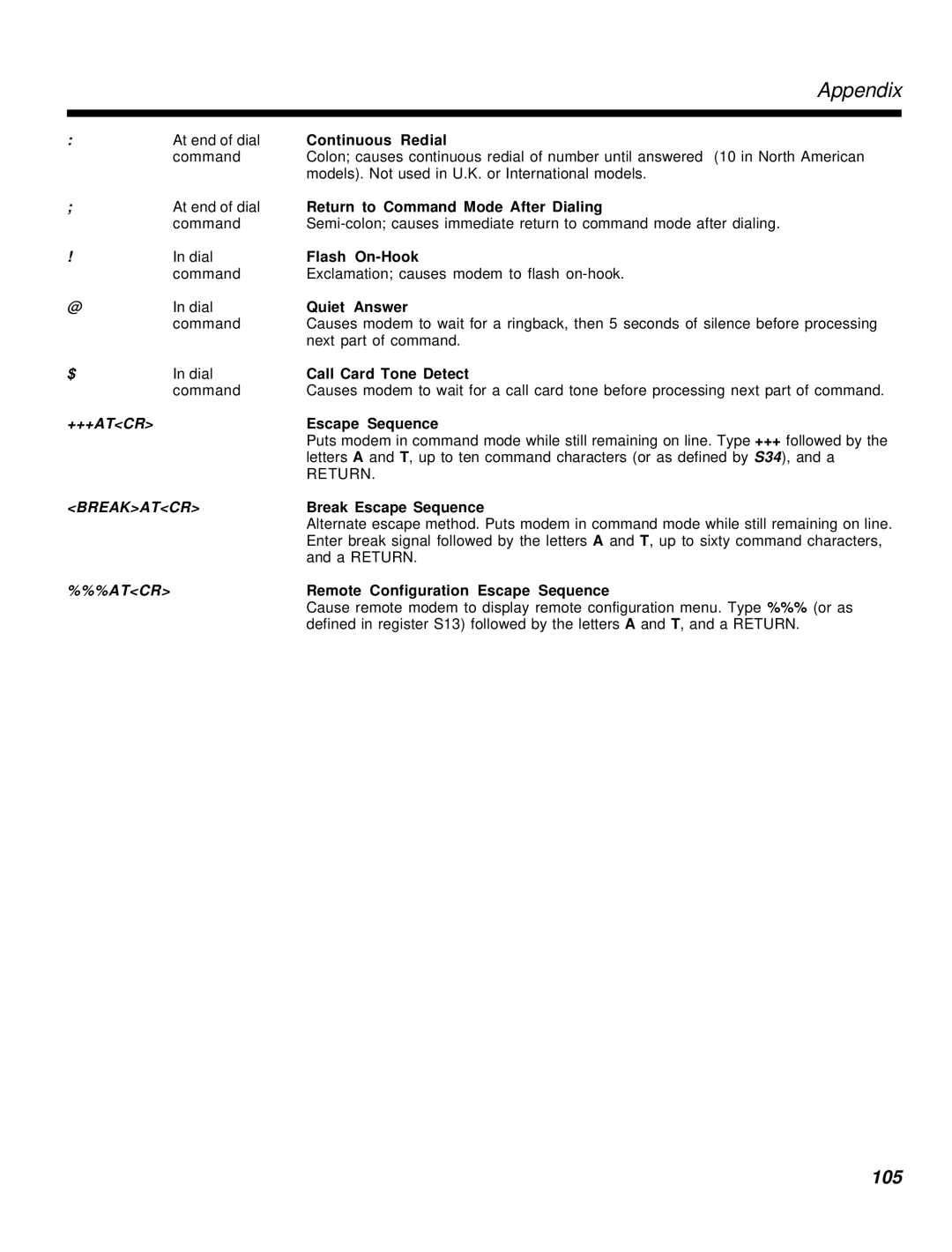 Multi-Tech Systems MT2834MR6 manual 105 