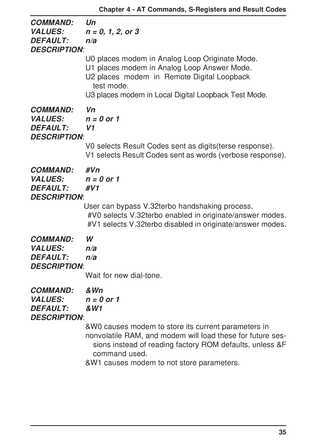 Multi-Tech Systems MT2834ZPX owner manual = 0, 1, 2, or 