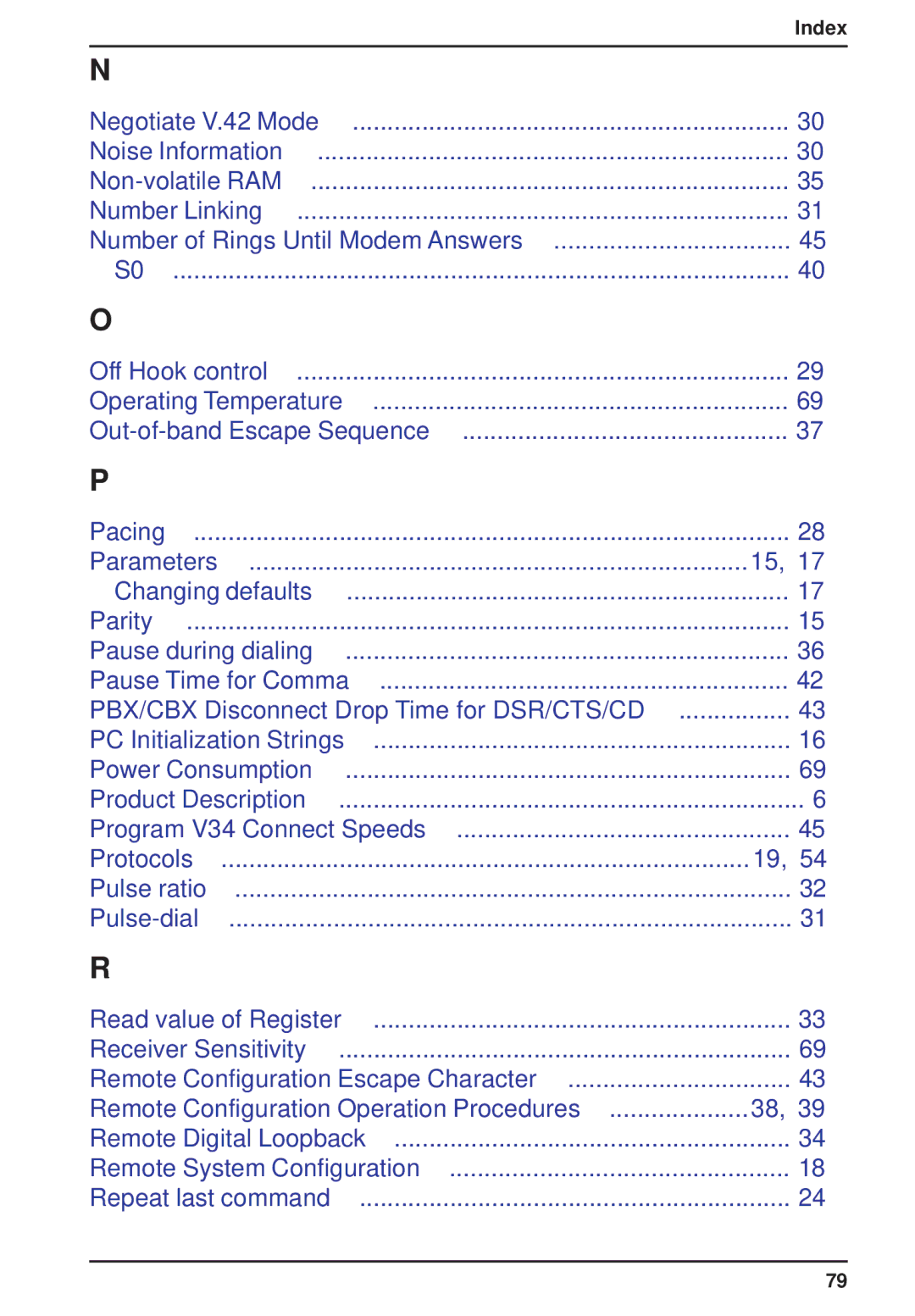 Multi-Tech Systems MT2834ZPX owner manual PBX/CBX Disconnect Drop Time for DSR/CTS/CD 