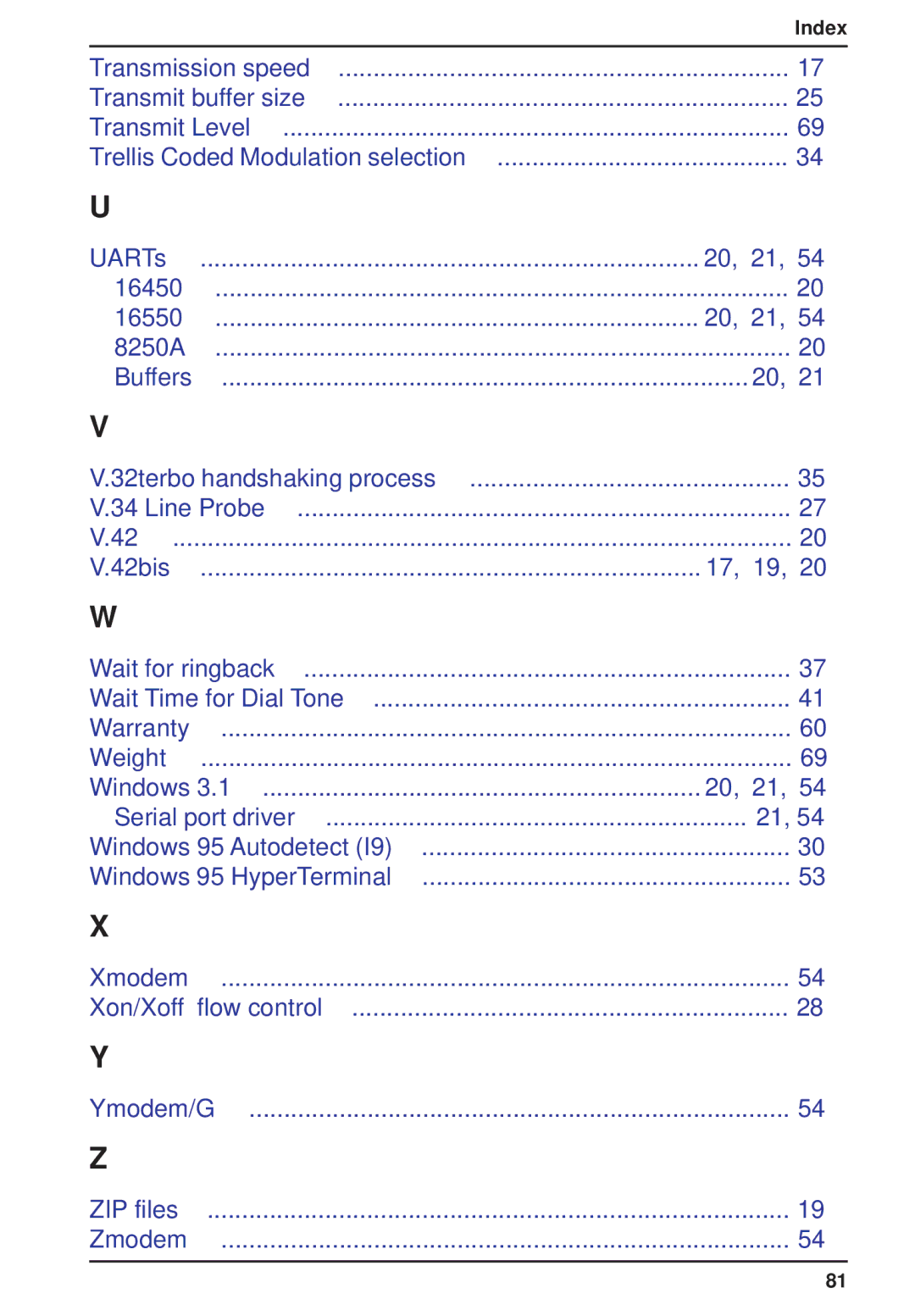 Multi-Tech Systems MT2834ZPX owner manual 17, 19 