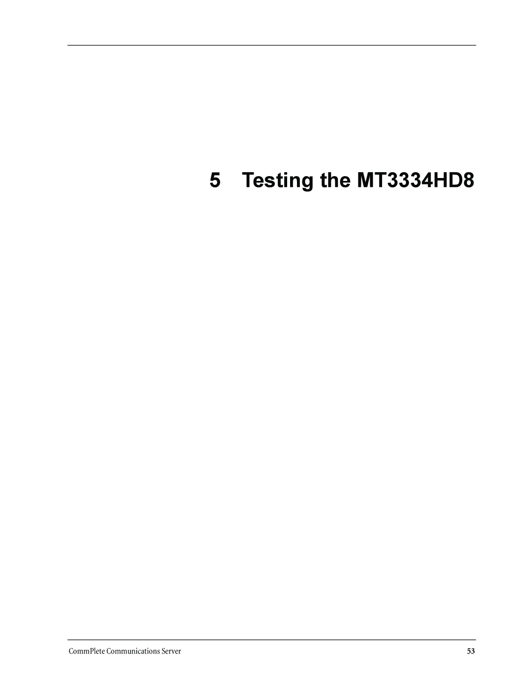 Multi-Tech Systems manual Testing the MT3334HD8 