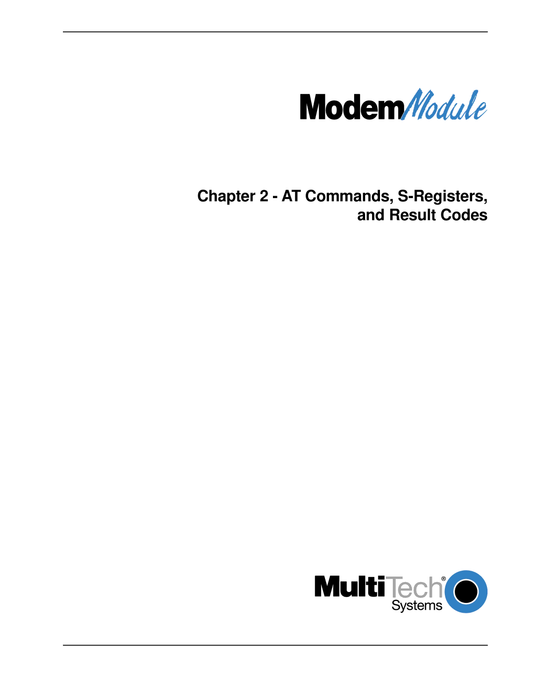 Multi-Tech Systems MT3334SMI manual AT Commands, S-Registers, and Result Codes 