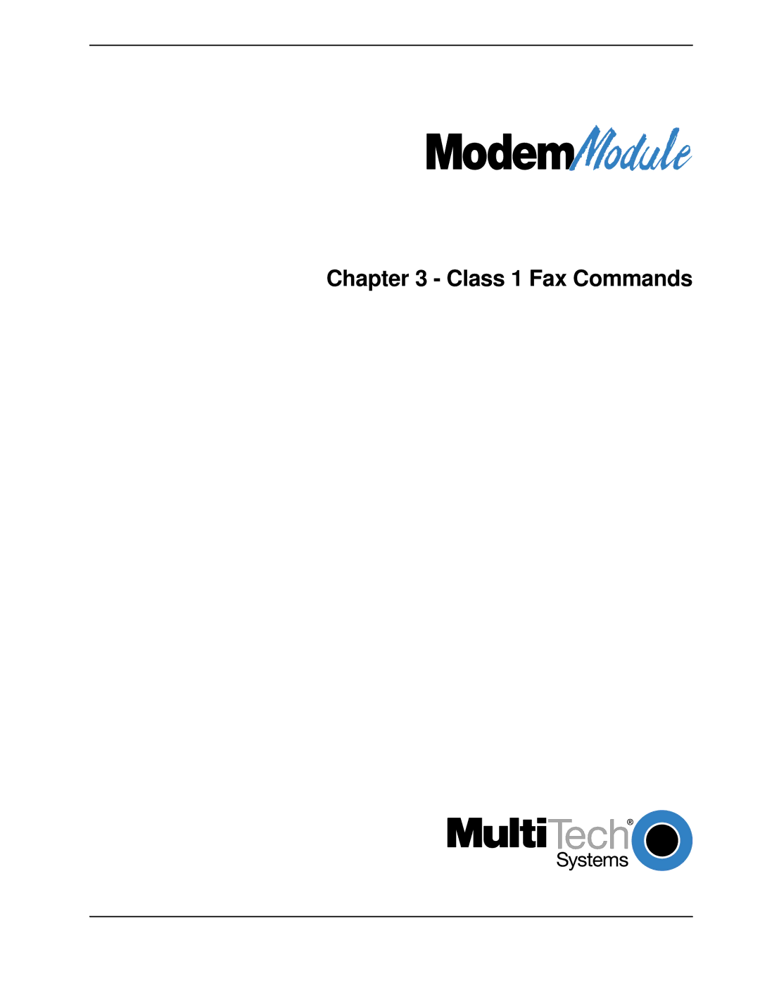 Multi-Tech Systems MT3334SMI manual Class 1 Fax Commands 