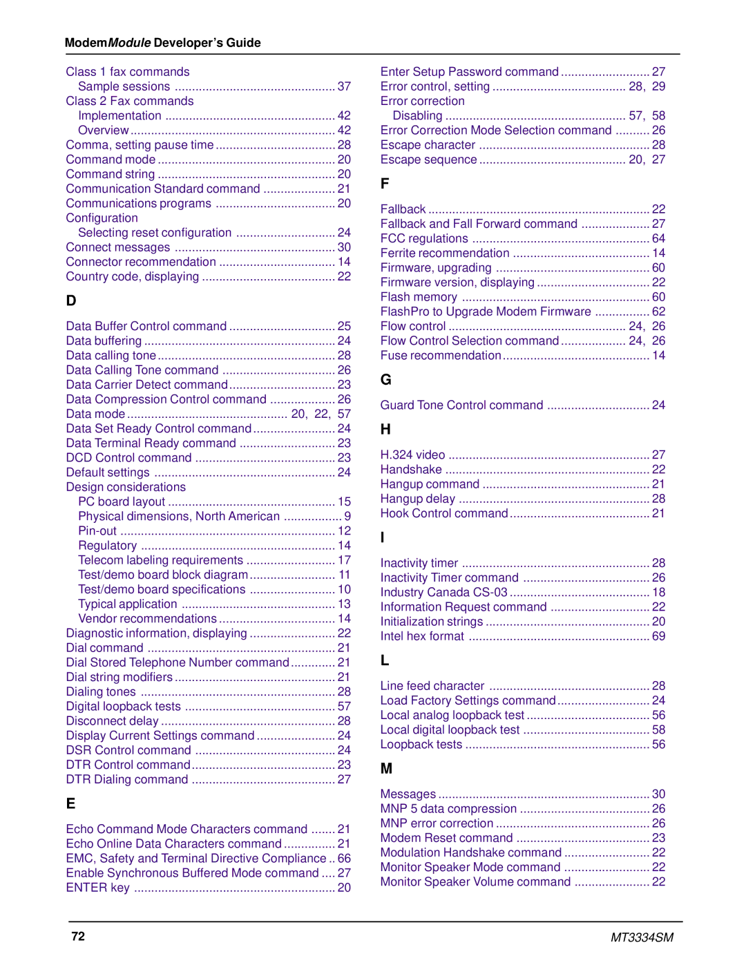 Multi-Tech Systems MT3334SMI manual 