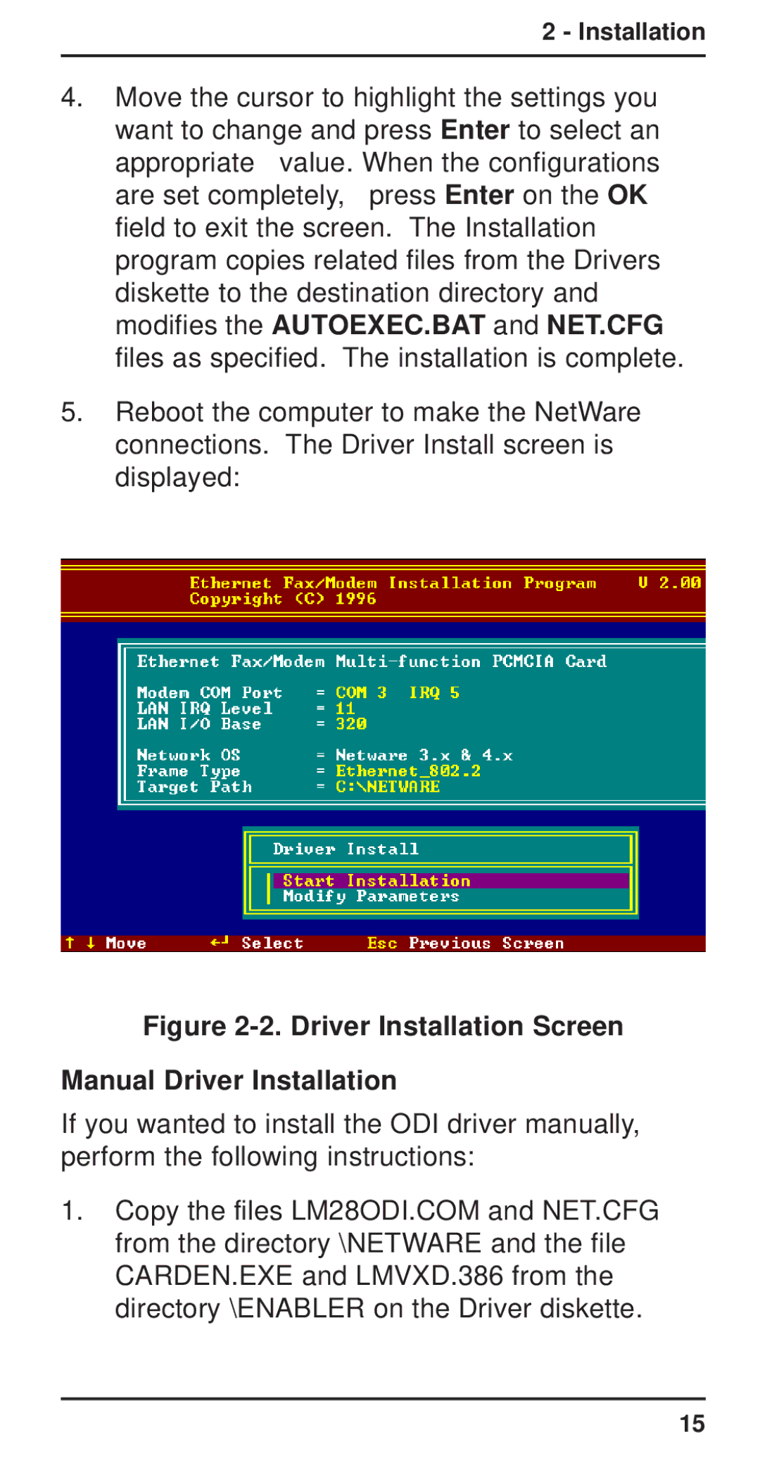 Multi-Tech Systems MT3410ZLX-T/2 owner manual Driver Installation Screen Manual Driver Installation 