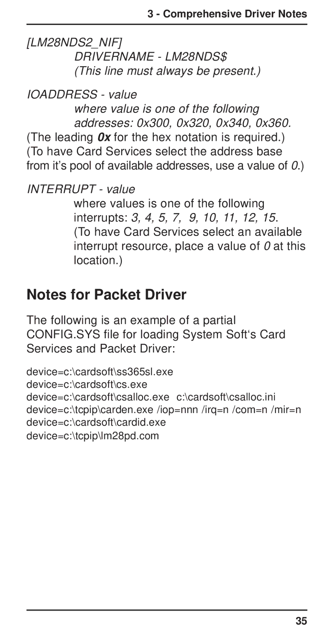 Multi-Tech Systems MT3410ZLX-T/2 owner manual LM28NDS2NIF Drivername LM28NDS$ 