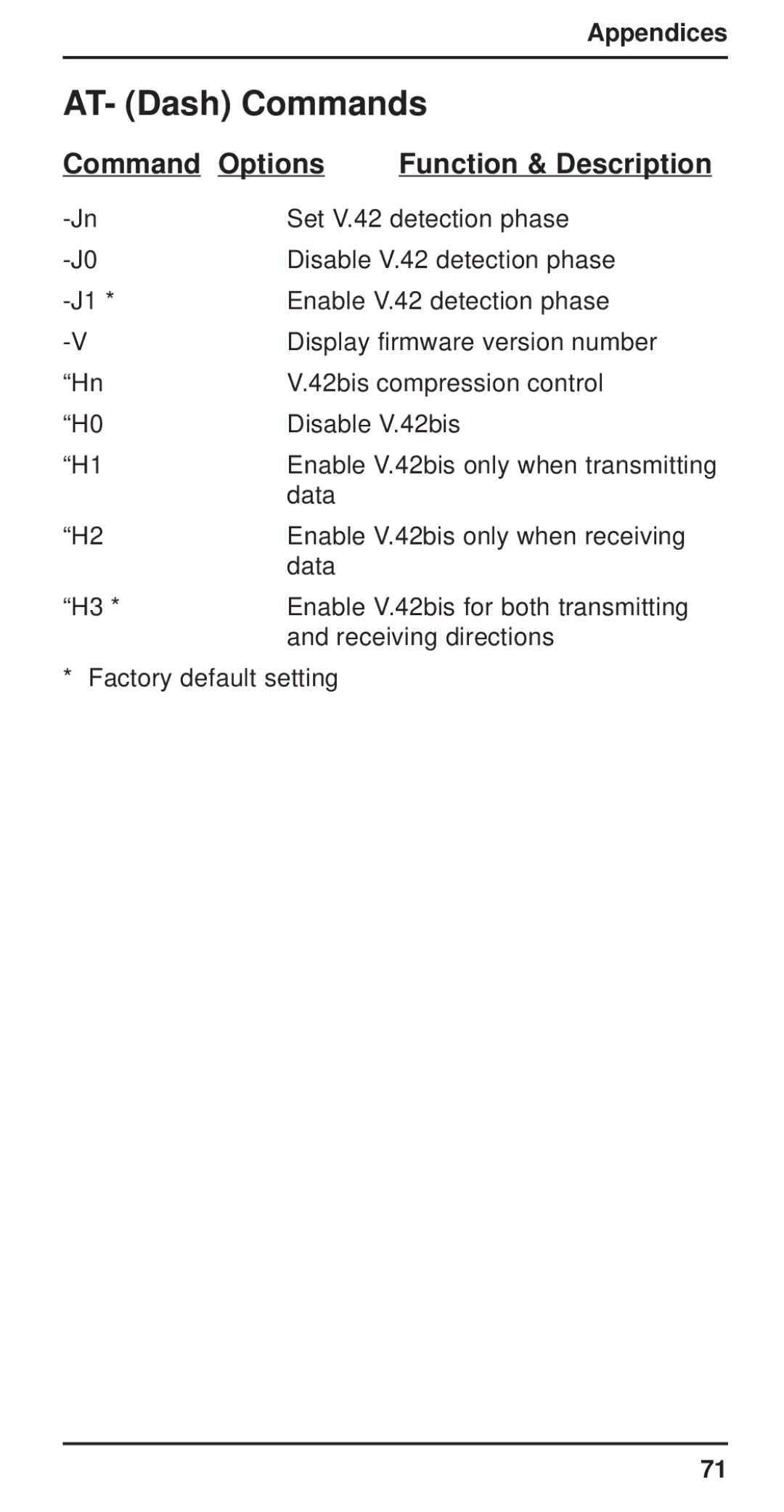 Multi-Tech Systems MT3410ZLX-T/2 owner manual AT- Dash Commands 