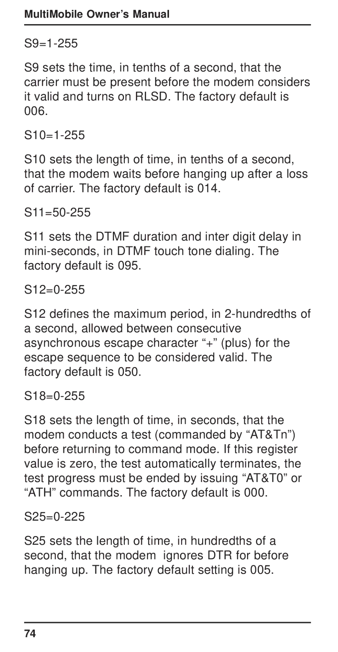 Multi-Tech Systems MT3410ZLX-T/2 owner manual 