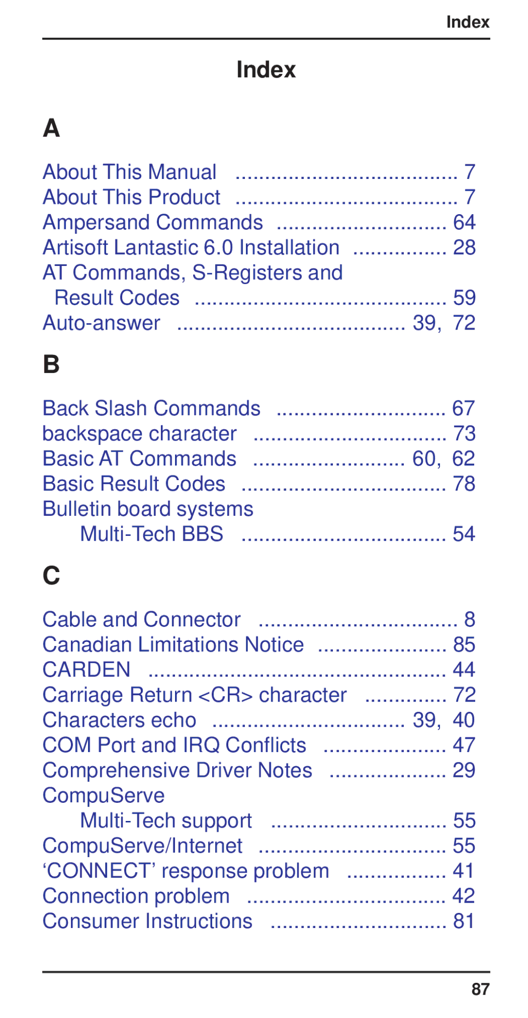 Multi-Tech Systems MT3410ZLX-T/2 owner manual AT Commands, S-Registers 