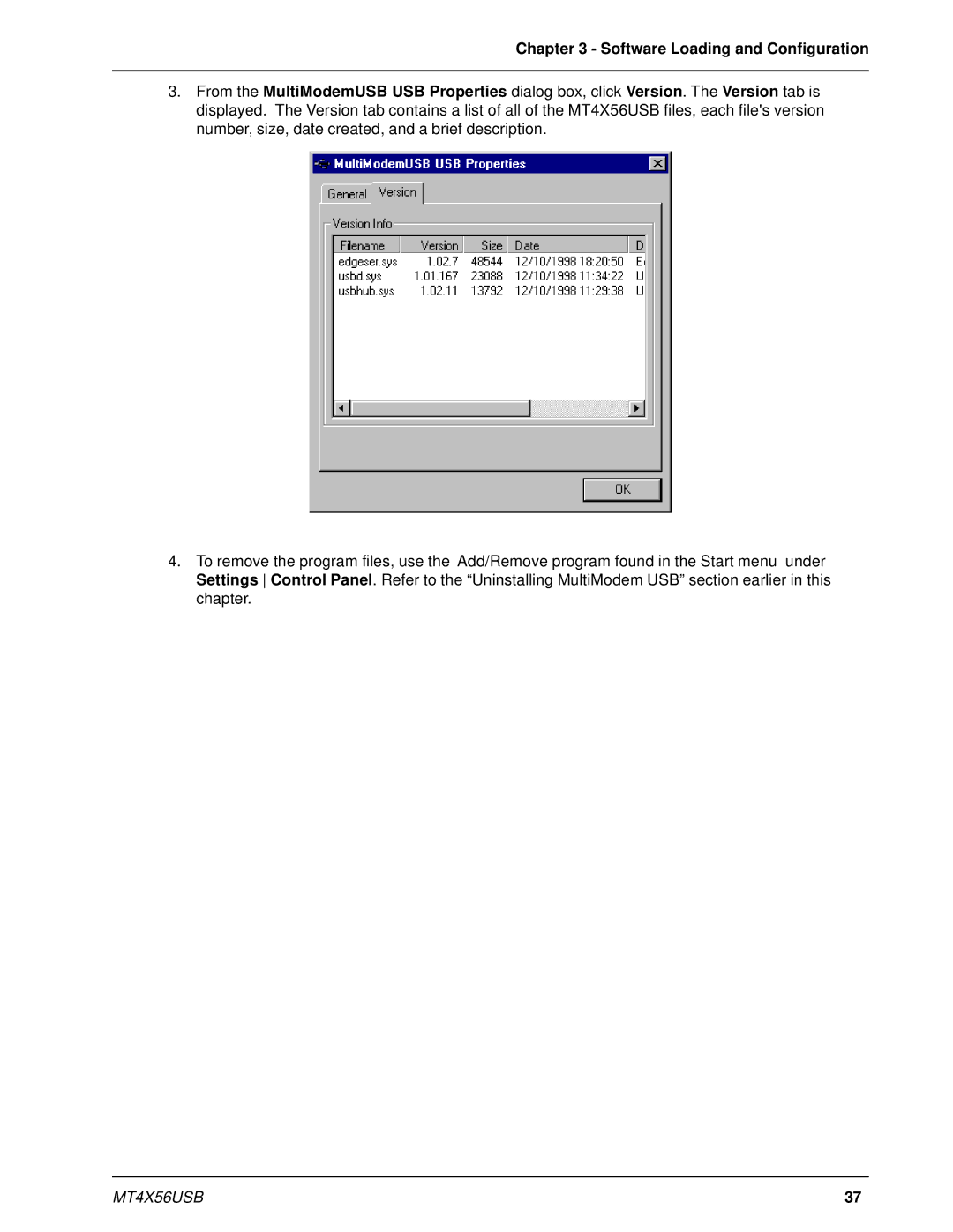 Multi-Tech Systems MT4X56USB manual 