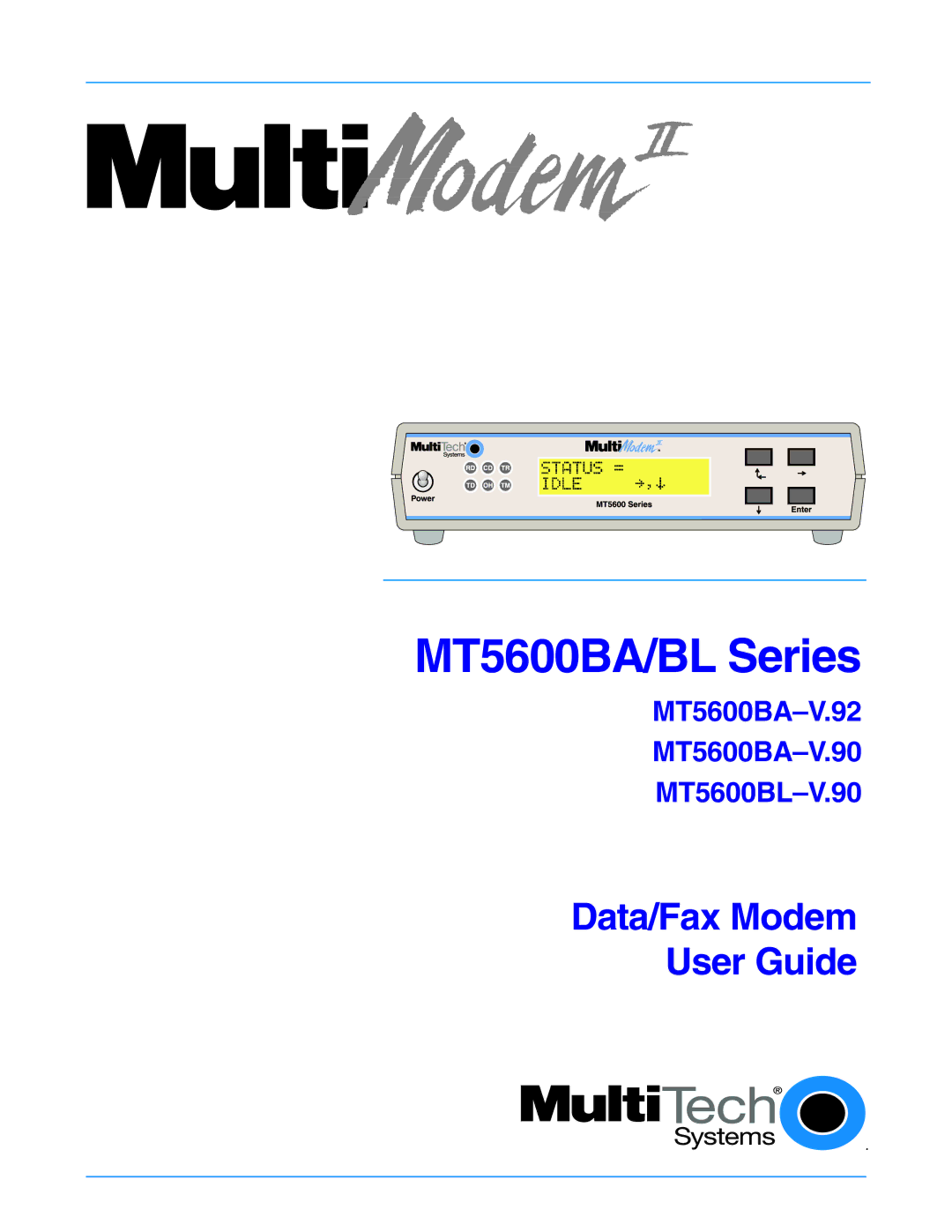 Multi-Tech Systems MT5600BAV.90, MT5600BLV.90, MT5600BAV.92 manual MT5600BA/BL Series 