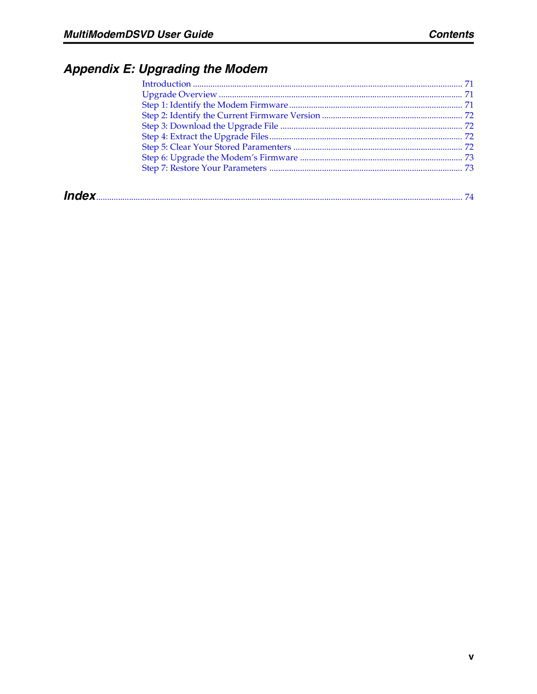 Multi-Tech Systems MT5600DSVD manual Appendix E Upgrading the Modem 