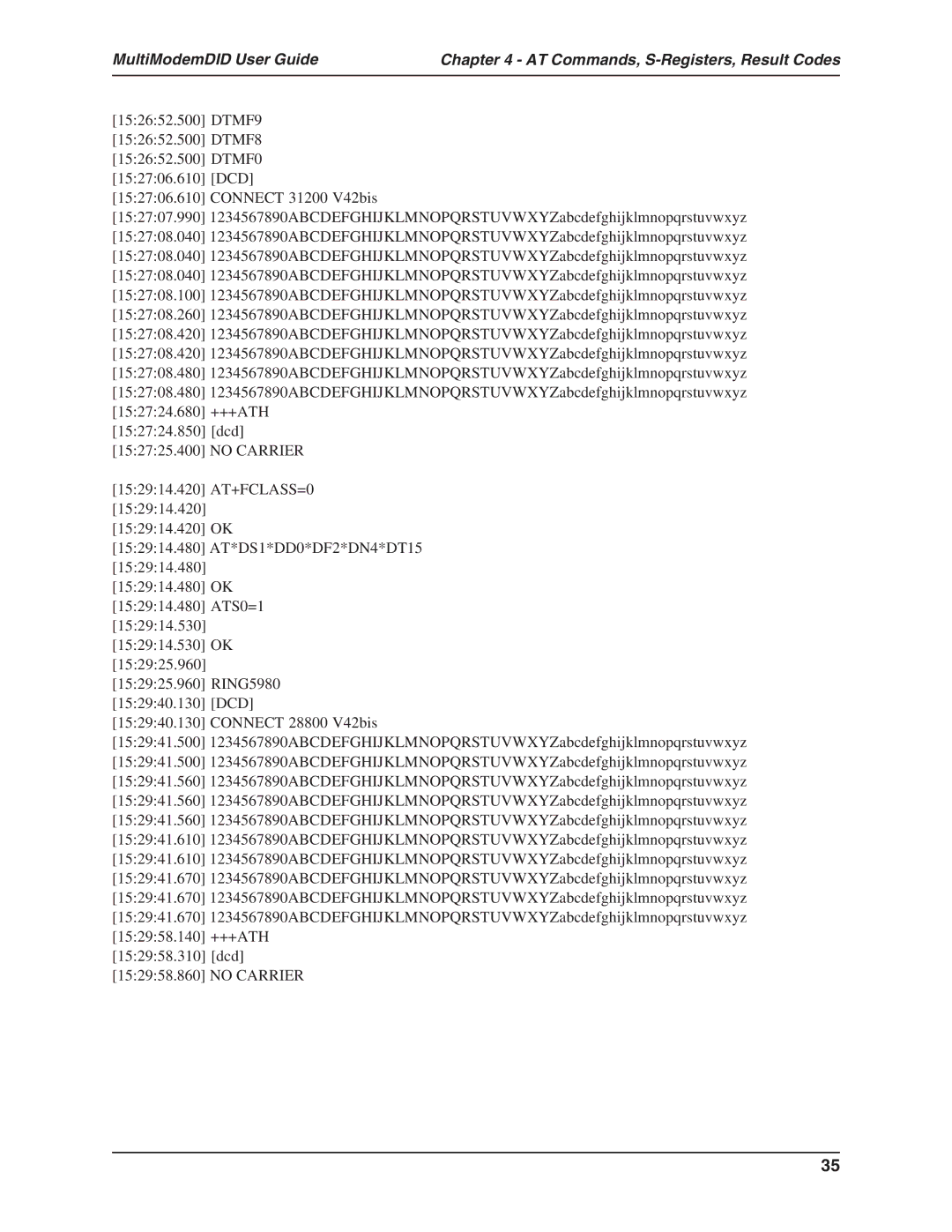 Multi-Tech Systems MT5634ZBA-DID manual 