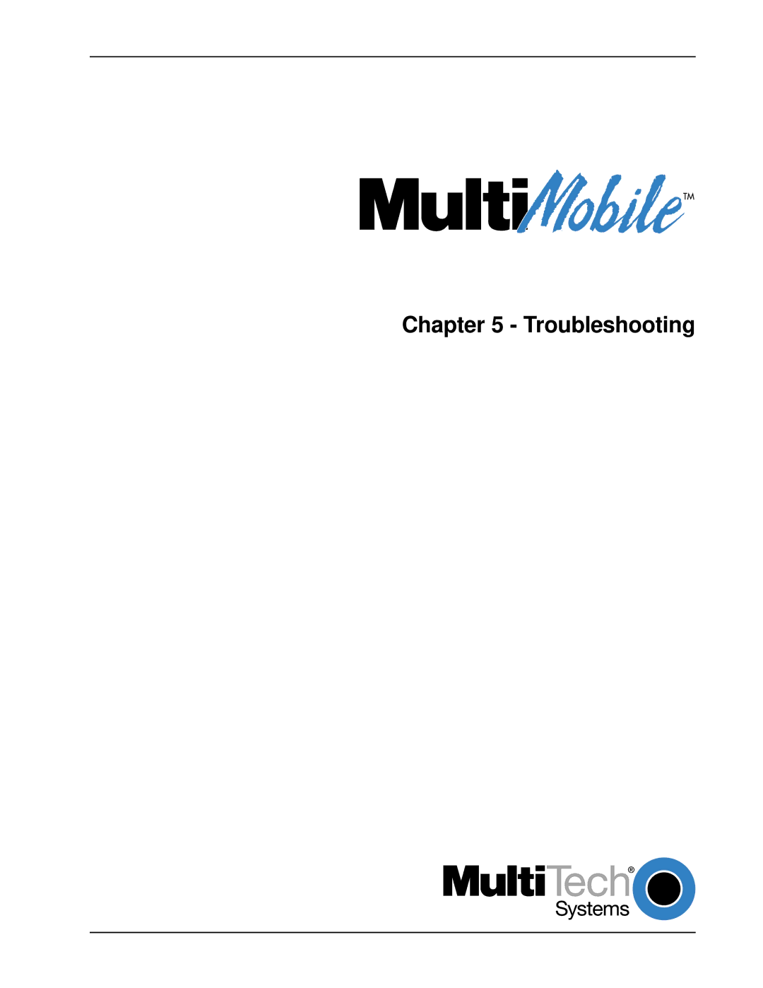 Multi-Tech Systems MT5634ZLX/FE manual Troubleshooting 