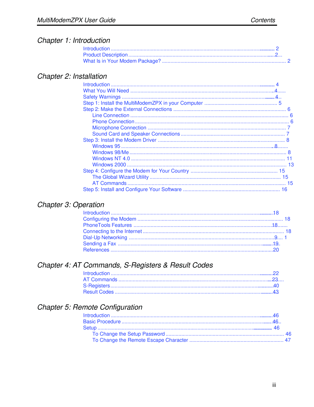 Multi-Tech Systems MT5634ZPX-PCI-V92 manual Introduction 