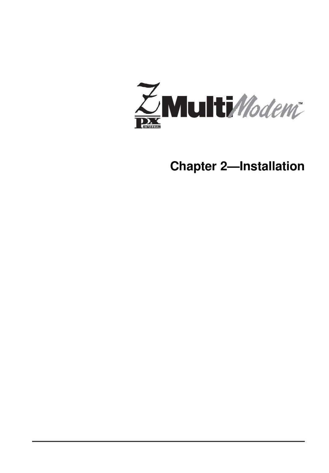 Multi-Tech Systems MT5634ZPX-PCI owner manual Installation 