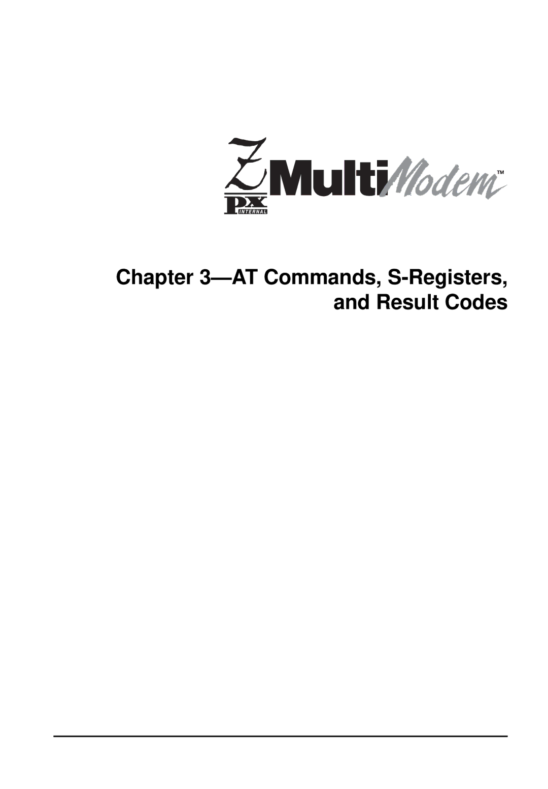 Multi-Tech Systems MT5634ZPX-PCI owner manual AT Commands, S-Registers, and Result Codes 