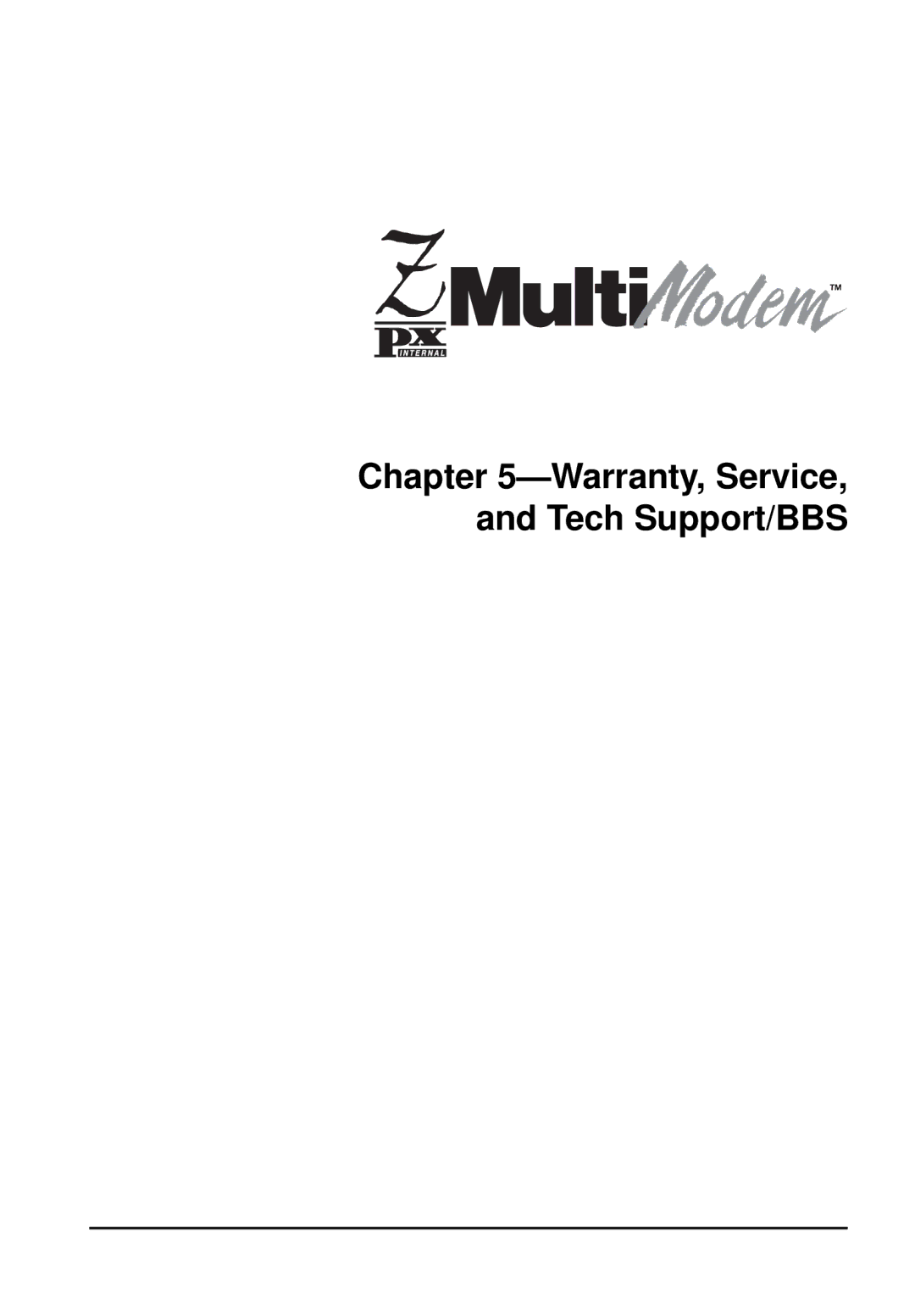 Multi-Tech Systems MT5634ZPX-PCI owner manual Warranty, Service, and Tech Support/BBS 