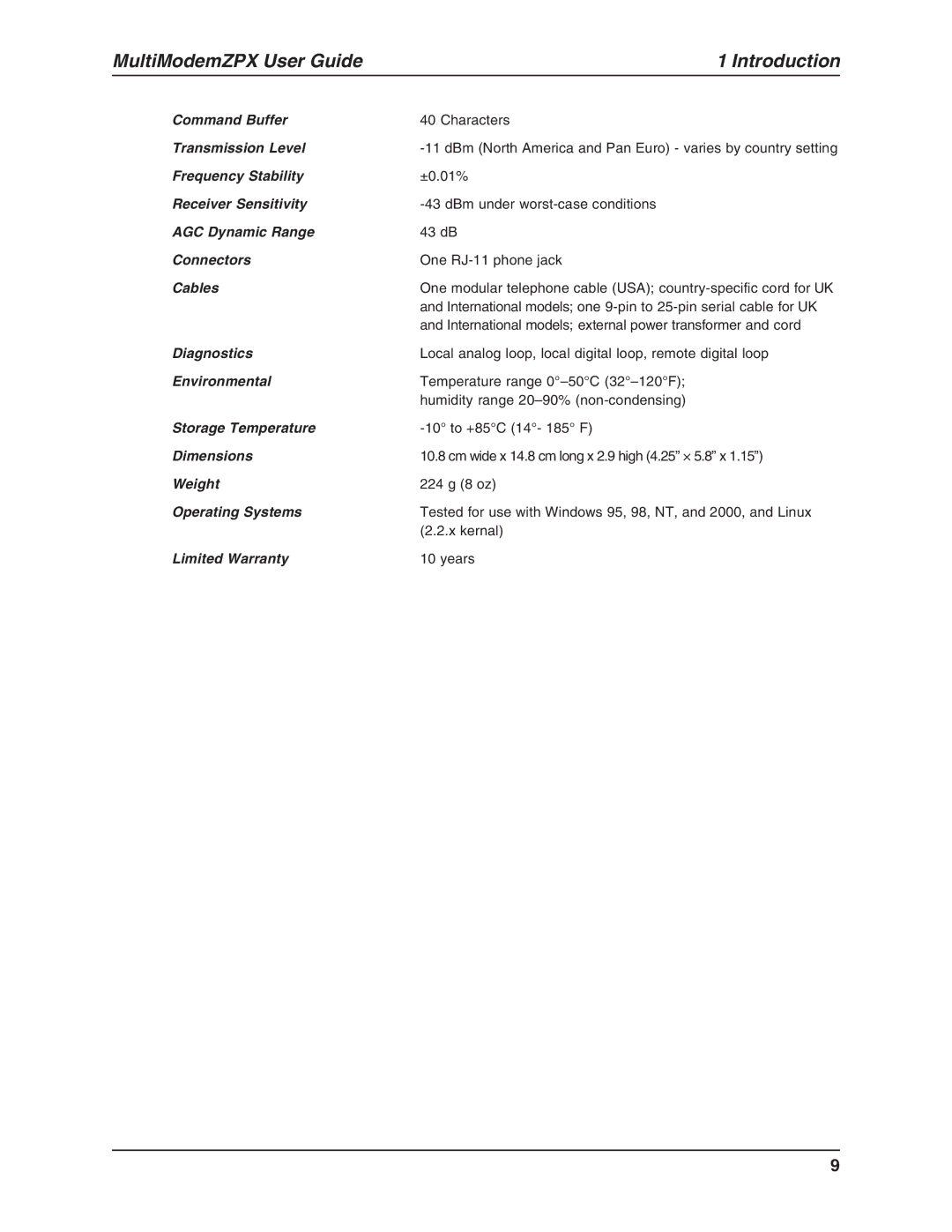 Multi-Tech Systems MT5634ZPX-V.92-ISA manual Command Buffer 