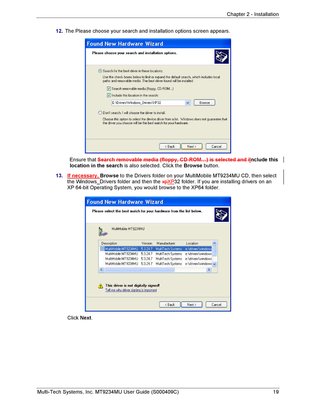 Multi-Tech Systems MT9234MU manual 