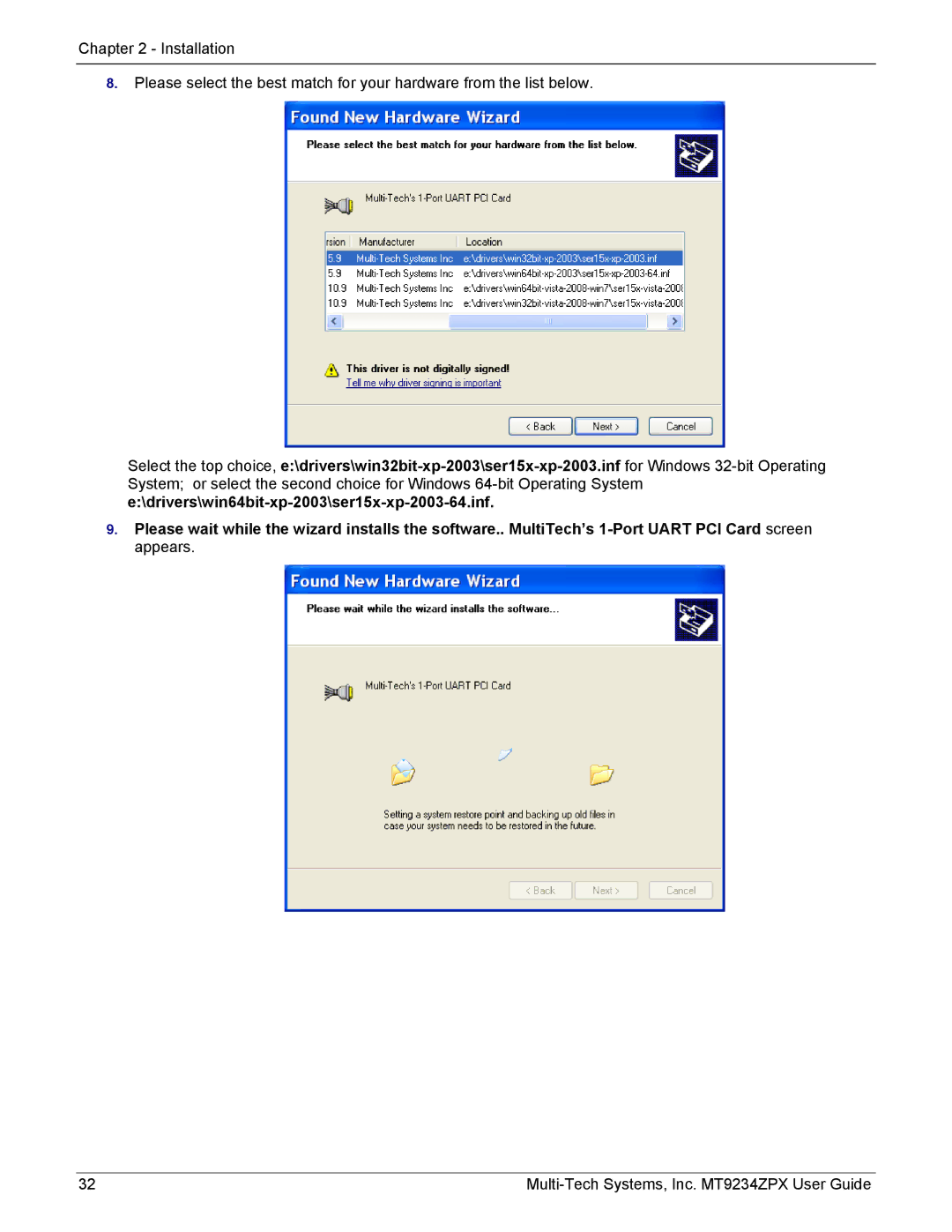 Multi-Tech Systems MT9234ZPX-UPCI-NV manual Multi-Tech Systems, Inc. MT9234ZPX User Guide 