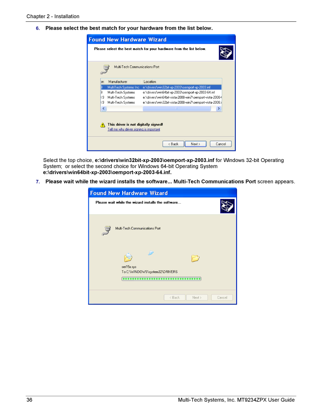 Multi-Tech Systems MT9234ZPX-UPCI-NV manual Installation 