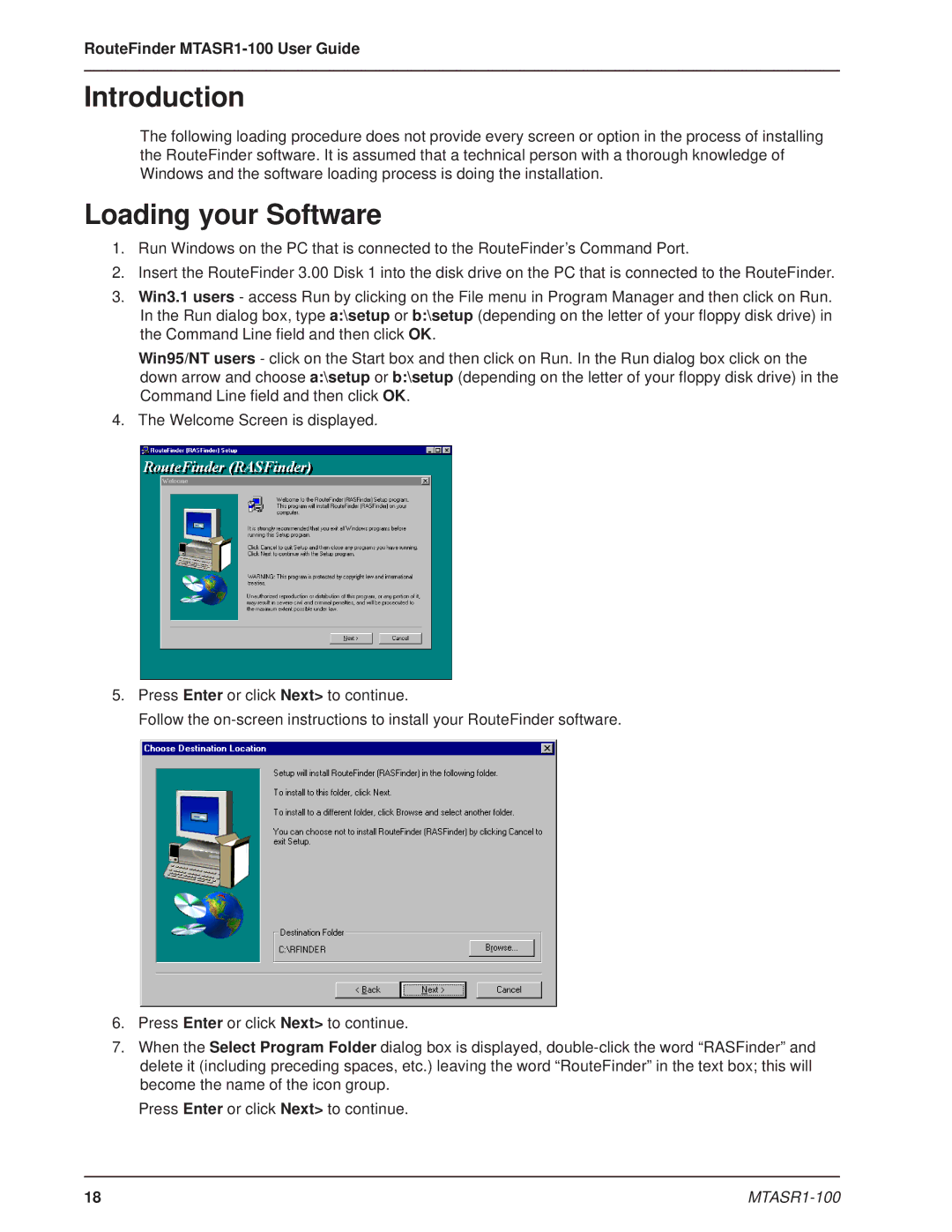 Multi-Tech Systems MTASR1-100 manual Introduction, Loading your Software 