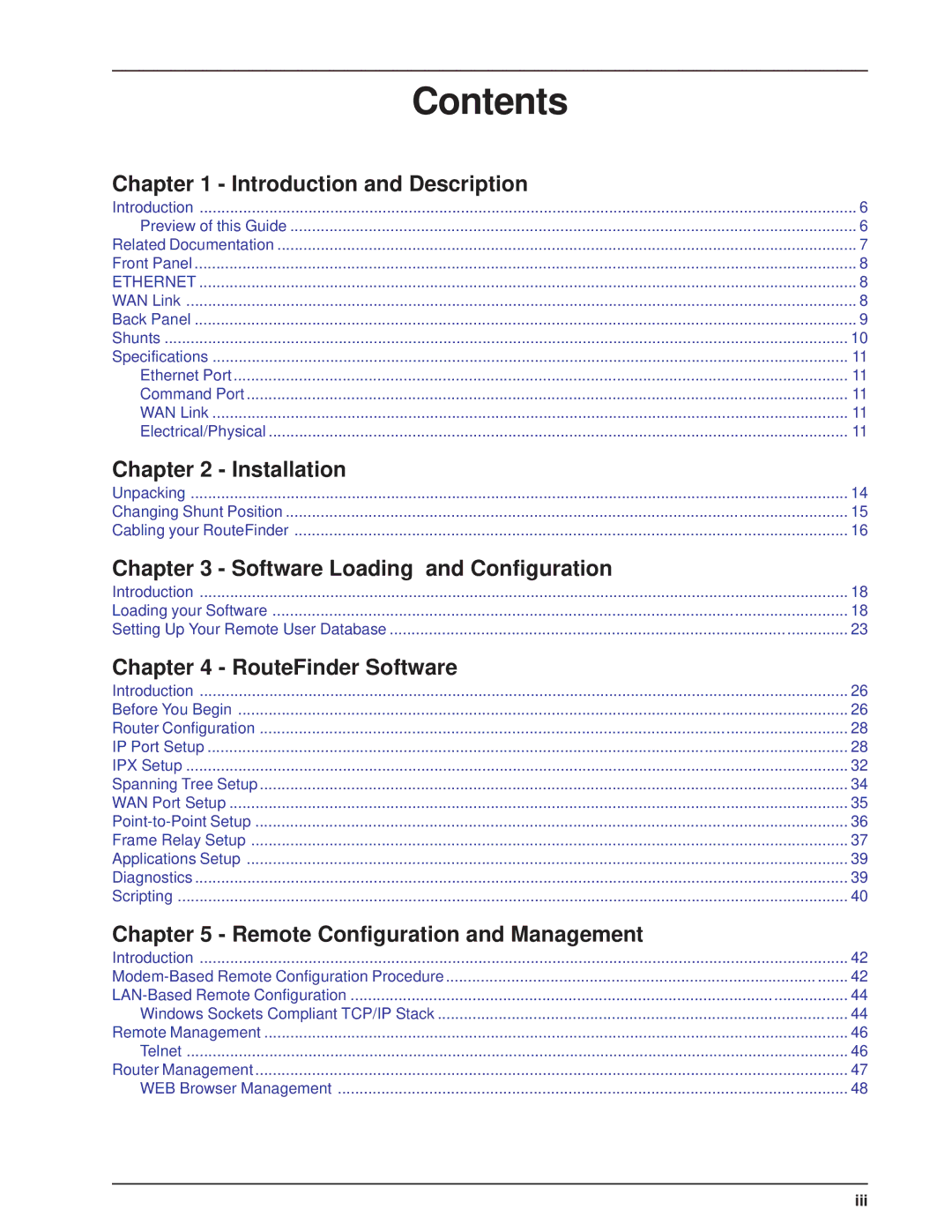 Multi-Tech Systems MTASR1-100 manual Contents 