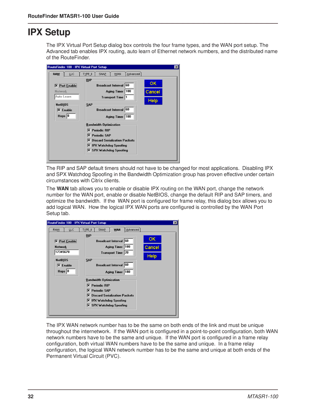 Multi-Tech Systems MTASR1-100 manual IPX Setup 