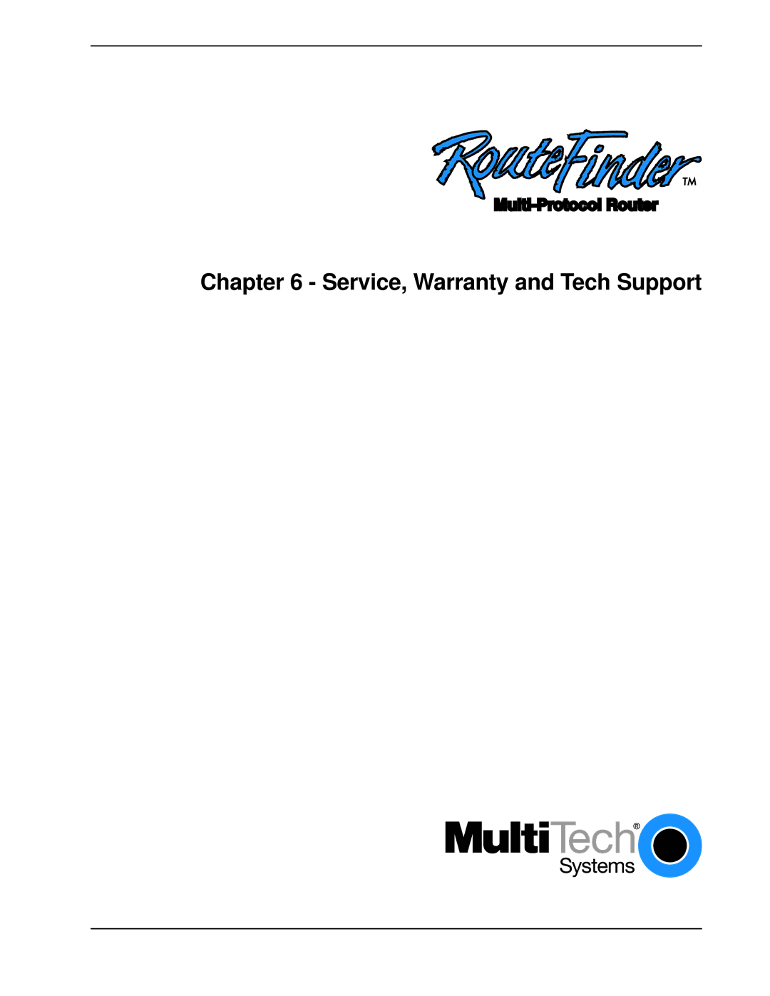 Multi-Tech Systems MTASR1-100 manual Service, Warranty and Tech Support 