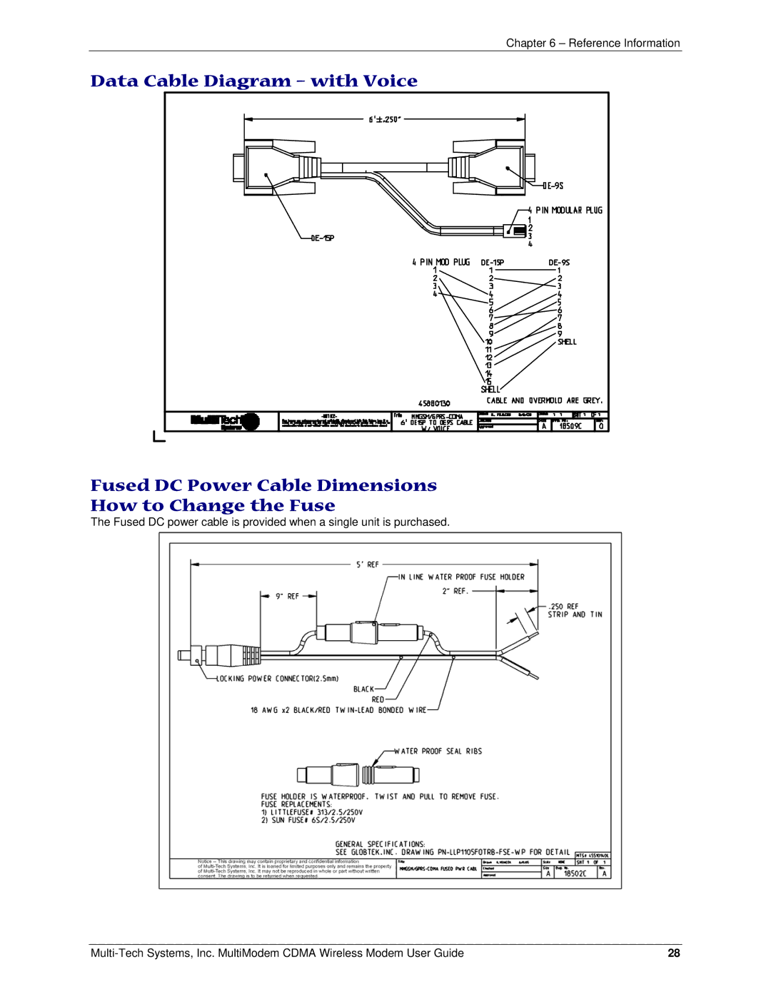 Multi-Tech Systems MTCBA-C manual Reference Information 